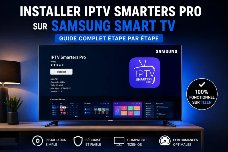 Installer IPTV Smarters Pro sur Samsung Smart TV