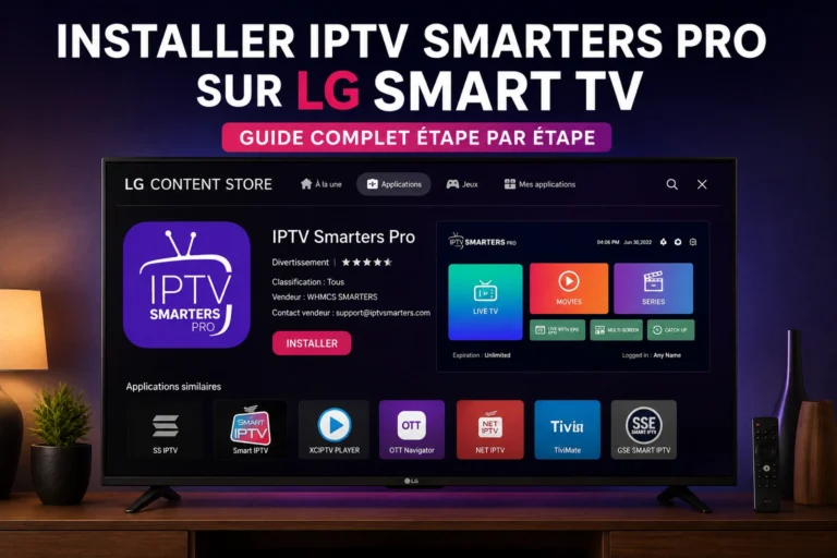 Installer IPTV Smarters Pro sur LG Smart TV